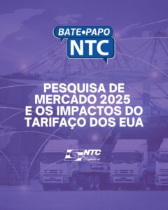 Leia mais sobre o artigo Bate-Papo NTC retorna com dados da Pesquisa de Mercado 2025 e os impactos do tarifaço dos EUA no transporte de cargas