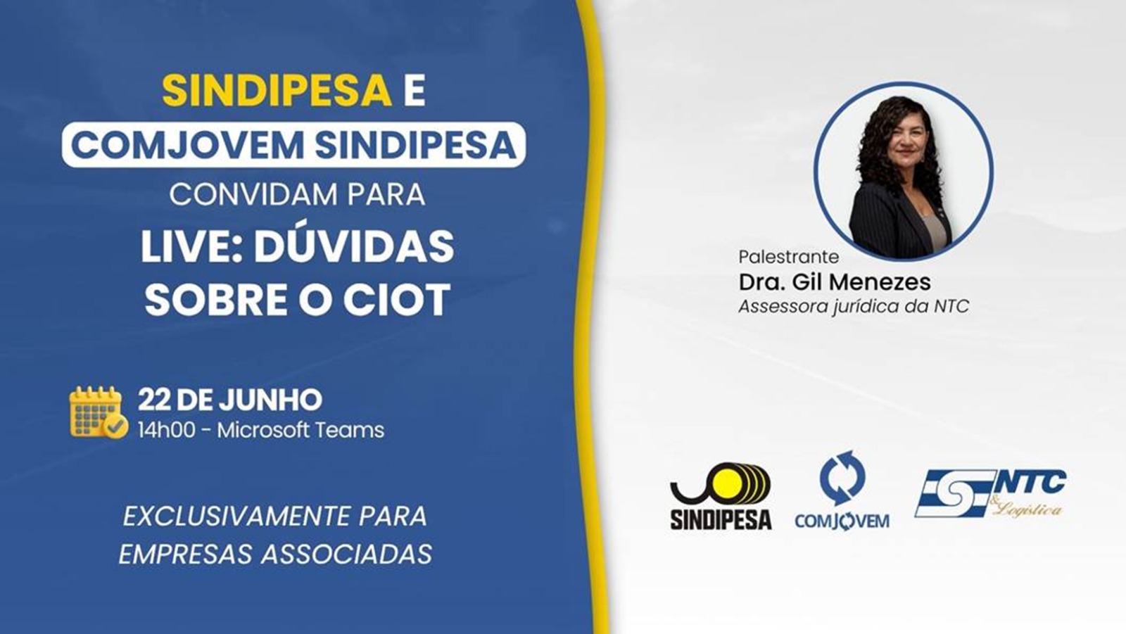 No momento, você está visualizando SINDIPESA e COMJOVEM SINDIPESA promovem live sobre CIOT e reúnem mais de 50 participantes