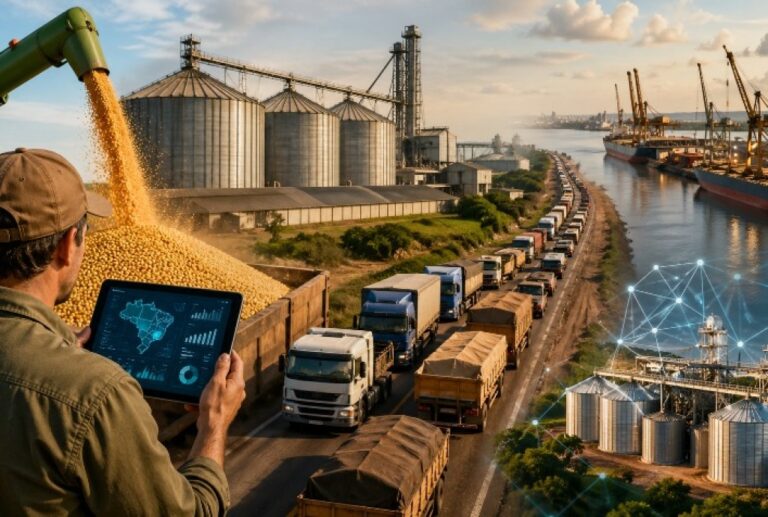 Leia mais sobre o artigo Safra recorde de grãos pressiona logística no Brasil e expõe gargalos de armazenagem e transporte